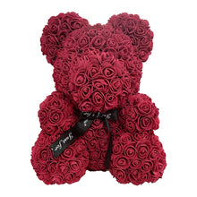 Load image into Gallery viewer, 2022 DropShipping 40cm Rose Bear Heart Artificial Flower Rose Teddy Bear For Women Valentine&#39;s Wedding Birthday Christmas Gift
