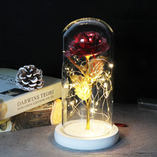 Load image into Gallery viewer, Beauty And The Beast Rose, Enchanted Rose With LED Lights In Glass Dome
