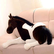 Load image into Gallery viewer, Big Size Simulation animal 70x40cm horse plush toy prone horse doll for birthday gift
