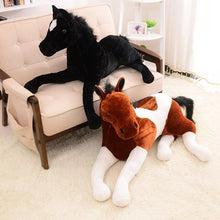 Load image into Gallery viewer, Big Size Simulation animal 70x40cm horse plush toy prone horse doll for birthday gift
