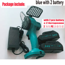 Load image into Gallery viewer, 4-inch chainsaw blade and guide for 24V Lithium Battery Portable
