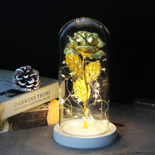 Load image into Gallery viewer, Beauty And The Beast Rose, Enchanted Rose With LED Lights In Glass Dome
