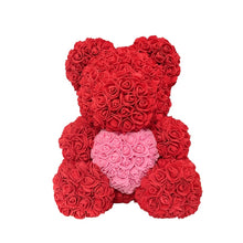 Load image into Gallery viewer, 2022 DropShipping 40cm Rose Bear Heart Artificial Flower Rose Teddy Bear For Women Valentine&#39;s Wedding Birthday Christmas Gift
