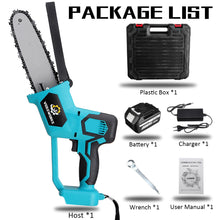 Load image into Gallery viewer, 288VF 8 Inch Electric Saw Chainsaw with 2PC 22980mAh Li-ion Battery Rechargeable Wood Cutter Also For Makita 18V Battery
