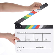 Load image into Gallery viewer, Acrylic Colorful Clapperboard  TV Movie Film Action Slate
