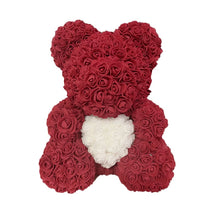 Load image into Gallery viewer, 2022 DropShipping 40cm Rose Bear Heart Artificial Flower Rose Teddy Bear For Women Valentine&#39;s Wedding Birthday Christmas Gift
