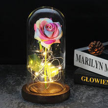 Load image into Gallery viewer, Beauty And The Beast Rose, Enchanted Rose With LED Lights In Glass Dome
