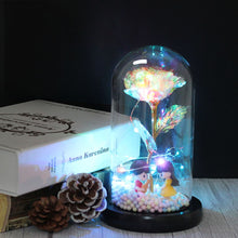 Load image into Gallery viewer, Beauty And The Beast Rose, Enchanted Rose With LED Lights In Glass Dome
