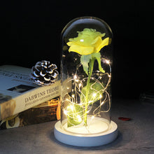 Load image into Gallery viewer, Beauty And The Beast Rose, Enchanted Rose With LED Lights In Glass Dome
