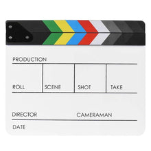 Load image into Gallery viewer, Acrylic Colorful Clapperboard  TV Movie Film Action Slate
