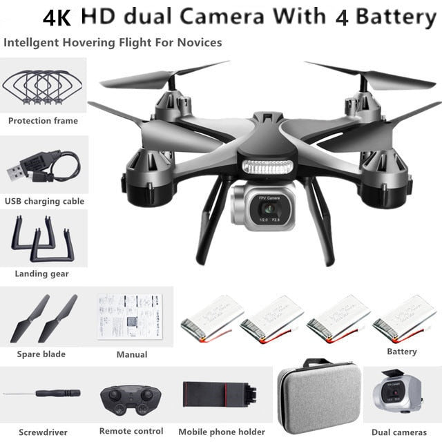 2021 New JC801 Professional Dual Camera Remote Control Helicopter 4K Dual Camera