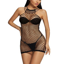 Load image into Gallery viewer, Beach Dress Fish net Rainbow Hollow Out Mesh Dress  Femme Swimwear Sexy CT003
