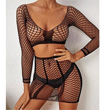 Load image into Gallery viewer, Beach Dress Fish net Rainbow Hollow Out Mesh Dress  Femme Swimwear Sexy CT003
