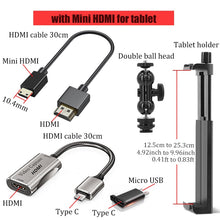 Load image into Gallery viewer, Android Phone Tablet as Camera Monitor Camcorder HDMI Adapter Video Capture Card
