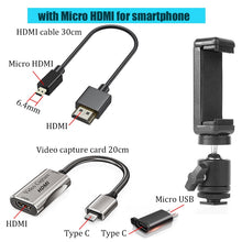 Load image into Gallery viewer, Android Phone Tablet as Camera Monitor Camcorder HDMI Adapter Video Capture Card
