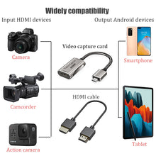 Load image into Gallery viewer, Android Phone Tablet as Camera Monitor Camcorder HDMI Adapter Video Capture Card
