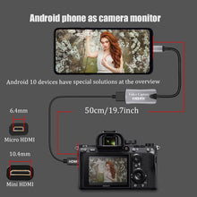 Load image into Gallery viewer, Android Phone Tablet as Camera Monitor Camcorder HDMI Adapter Video Capture Card
