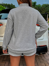 Load image into Gallery viewer, BE KIND Graphic Quarter-Zip Sweatshirt and Shorts Set
