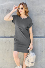 Load image into Gallery viewer, Basic Bae Full Size Round Neck Short Sleeve Dress with Pockets
