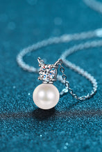 Load image into Gallery viewer, 925 Sterling Silver Freshwater Pearl Moissanite Necklace
