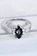 Load image into Gallery viewer, 925 Sterling Silver Black Agate Ring
