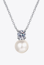 Load image into Gallery viewer, 925 Sterling Silver Freshwater Pearl Moissanite Necklace
