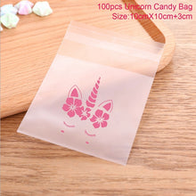 Load image into Gallery viewer, ALSAS 100PCS Unicorn Cookie Candy Gift Bags
