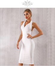 Load image into Gallery viewer, ADYCE 2021 New Summer Women Bodycon Bandage Dress Sexy Halter Deep V Backless Club Dress Vestidos Celebrity Evening Party Dress
