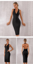 Load image into Gallery viewer, ADYCE 2021 New Summer Women Bodycon Bandage Dress Sexy Halter Deep V Backless Club Dress Vestidos Celebrity Evening Party Dress
