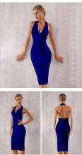 Load image into Gallery viewer, ADYCE 2021 New Summer Women Bodycon Bandage Dress Sexy Halter Deep V Backless Club Dress Vestidos Celebrity Evening Party Dress
