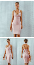 Load image into Gallery viewer, ADYCE New Summer Women Bandage Dress 2021 Sexy Halter Backless Sleeveless Bodycon Clubwear Celebrity Evening Runway Party Dress
