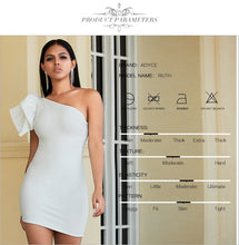 Load image into Gallery viewer, Adyce 2021 New Summer White One Shoulder Bandage Dress Women Sexy Sleeveless Bodycon Club Celebrity Evening Party Dress Vestidos
