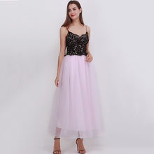 Load image into Gallery viewer, 4 Layers 100cm Floor length Skirts for Women Elegant High Waist Pleated Tulle Skirt Bridesmaid Ball Gown Bridesmaid Clothing
