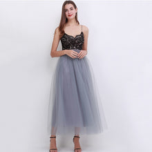 Load image into Gallery viewer, 4 Layers 100cm Floor length Skirts for Women Elegant High Waist Pleated Tulle Skirt Bridesmaid Ball Gown Bridesmaid Clothing
