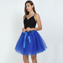 Load image into Gallery viewer, 7Layered 50cm Tutu Tulle Skirts Womens High Waist Swing Dolly Ball Gown Underskirt Mesh Summer Midi Skirt Faldas Saias Jupe
