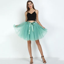 Load image into Gallery viewer, 7Layered 50cm Tutu Tulle Skirts Womens High Waist Swing Dolly Ball Gown Underskirt Mesh Summer Midi Skirt Faldas Saias Jupe
