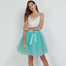 Load image into Gallery viewer, 7Layered 50cm Tutu Tulle Skirts Womens High Waist Swing Dolly Ball Gown Underskirt Mesh Summer Midi Skirt Faldas Saias Jupe
