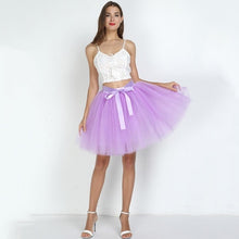 Load image into Gallery viewer, 7Layered 50cm Tutu Tulle Skirts Womens High Waist Swing Dolly Ball Gown Underskirt Mesh Summer Midi Skirt Faldas Saias Jupe
