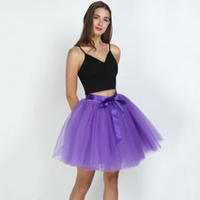 Load image into Gallery viewer, 7Layered 50cm Tutu Tulle Skirts Womens High Waist Swing Dolly Ball Gown Underskirt Mesh Summer Midi Skirt Faldas Saias Jupe
