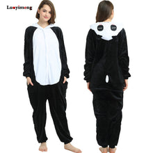 Load image into Gallery viewer, ALSAS Unicorn Pajama Nightie Adults Animal Rabbit Pajamas Flannel Stitch Cat Anime Onesies Women Sleepwear Jumpsuit
