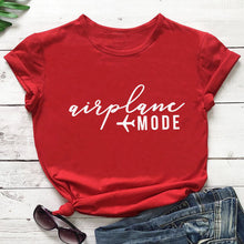 Load image into Gallery viewer, airplane mode 2020 New Arrival Funny T Shirt vacation Shirt Travel shirts girls trip Shirts shirts for travel honeymoon shirts
