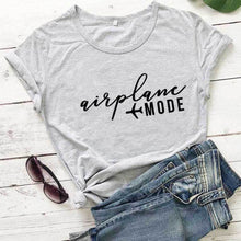 Load image into Gallery viewer, airplane mode 2020 New Arrival Funny T Shirt vacation Shirt Travel shirts girls trip Shirts shirts for travel honeymoon shirts
