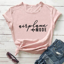 Load image into Gallery viewer, airplane mode 2020 New Arrival Funny T Shirt vacation Shirt Travel shirts girls trip Shirts shirts for travel honeymoon shirts
