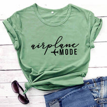 Load image into Gallery viewer, airplane mode 2020 New Arrival Funny T Shirt vacation Shirt Travel shirts girls trip Shirts shirts for travel honeymoon shirts
