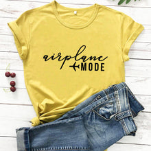 Load image into Gallery viewer, airplane mode 2020 New Arrival Funny T Shirt vacation Shirt Travel shirts girls trip Shirts shirts for travel honeymoon shirts
