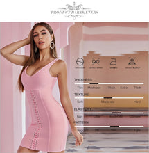 Load image into Gallery viewer, ADYCE 2021 New Summer Women Bodycon Bandage Dress Sexy Sleeveless Pink Tank Celebrity Runway Night Out Party Club Dress Vestidos
