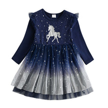 Load image into Gallery viewer, ALSAS NEW Dresses Unicorn Clothes Winter Long Sleeve Dress For Girls
