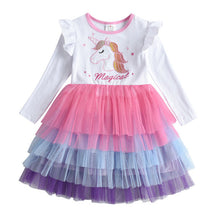 Load image into Gallery viewer, ALSAS NEW Dresses Unicorn Clothes Winter Long Sleeve Dress For Girls
