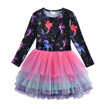 Load image into Gallery viewer, ALSAS NEW Dresses Unicorn Clothes Winter Long Sleeve Dress For Girls
