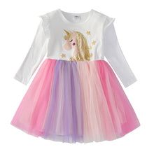 Load image into Gallery viewer, ALSAS NEW Dresses Unicorn Clothes Winter Long Sleeve Dress For Girls
